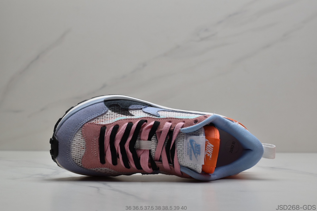 200  日式解构美学联名Sacai x Nike Pegasus Vaporfly”Wine Red/Light Green”改良马拉松解构设计前卫变形三层底休闲慢跑鞋BV0073-305