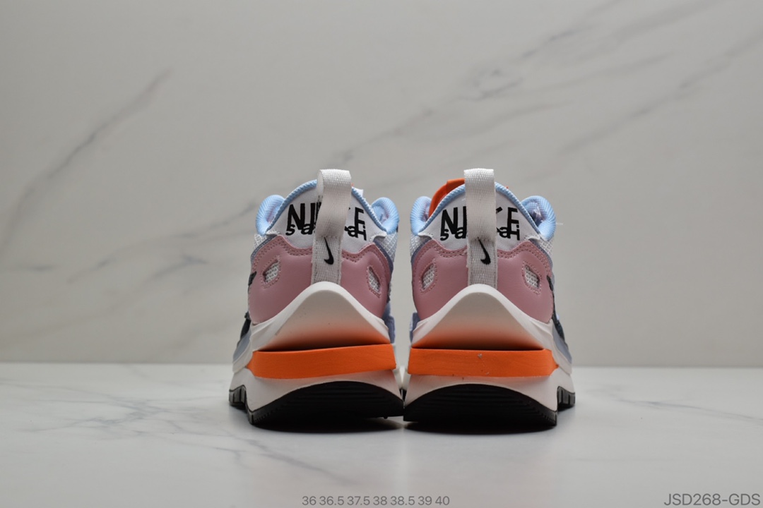 200  日式解构美学联名Sacai x Nike Pegasus Vaporfly”Wine Red/Light Green”改良马拉松解构设计前卫变形三层底休闲慢跑鞋BV0073-305