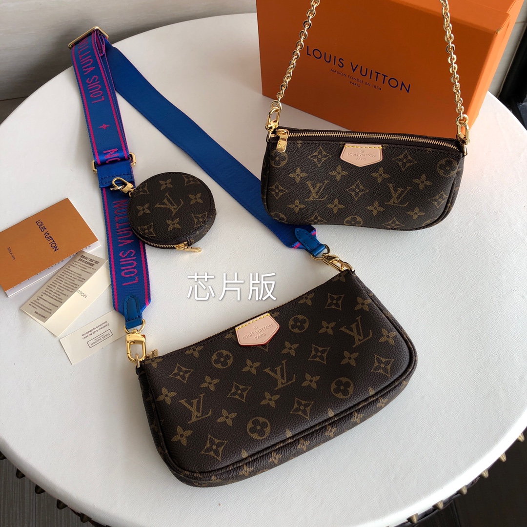 Louis Vuitton LV Favorite Bags Handbags Blue Monogram Canvas Summer Collection M44813