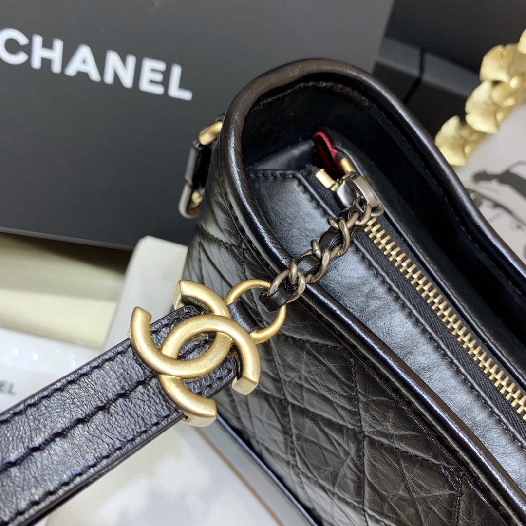 CHANEL Gabrielle hobo bag 流浪包 A91810黑色