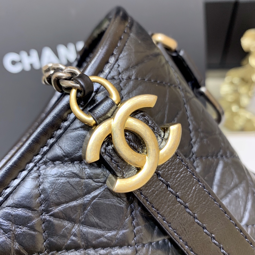 CHANEL Gabrielle hobo bag 流浪包 A91810黑色