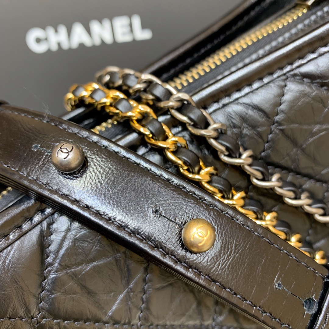CHANEL Gabrielle hobo bag 流浪包 A91810黑色