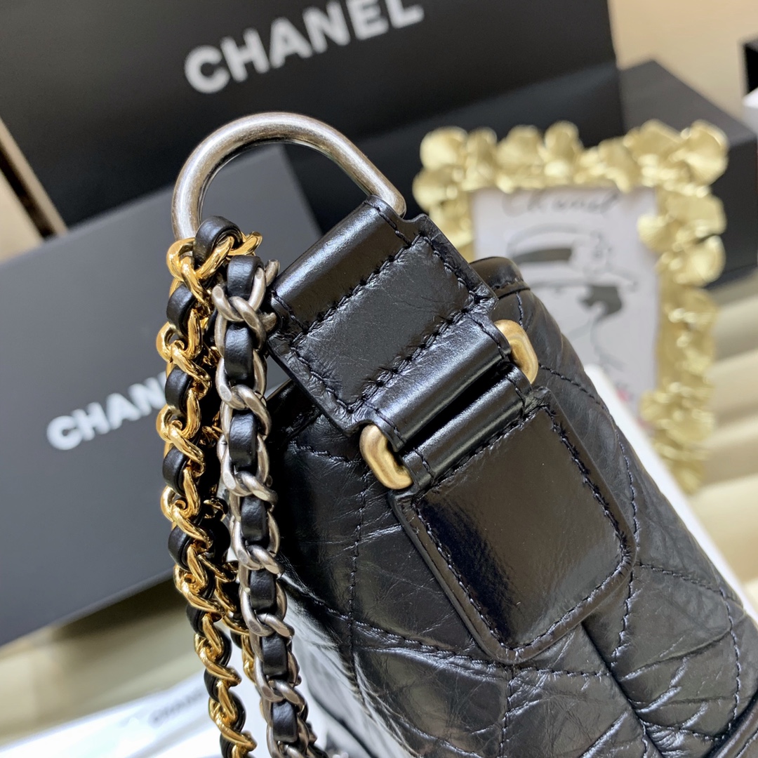 CHANEL Gabrielle hobo bag 流浪包 A91810黑色