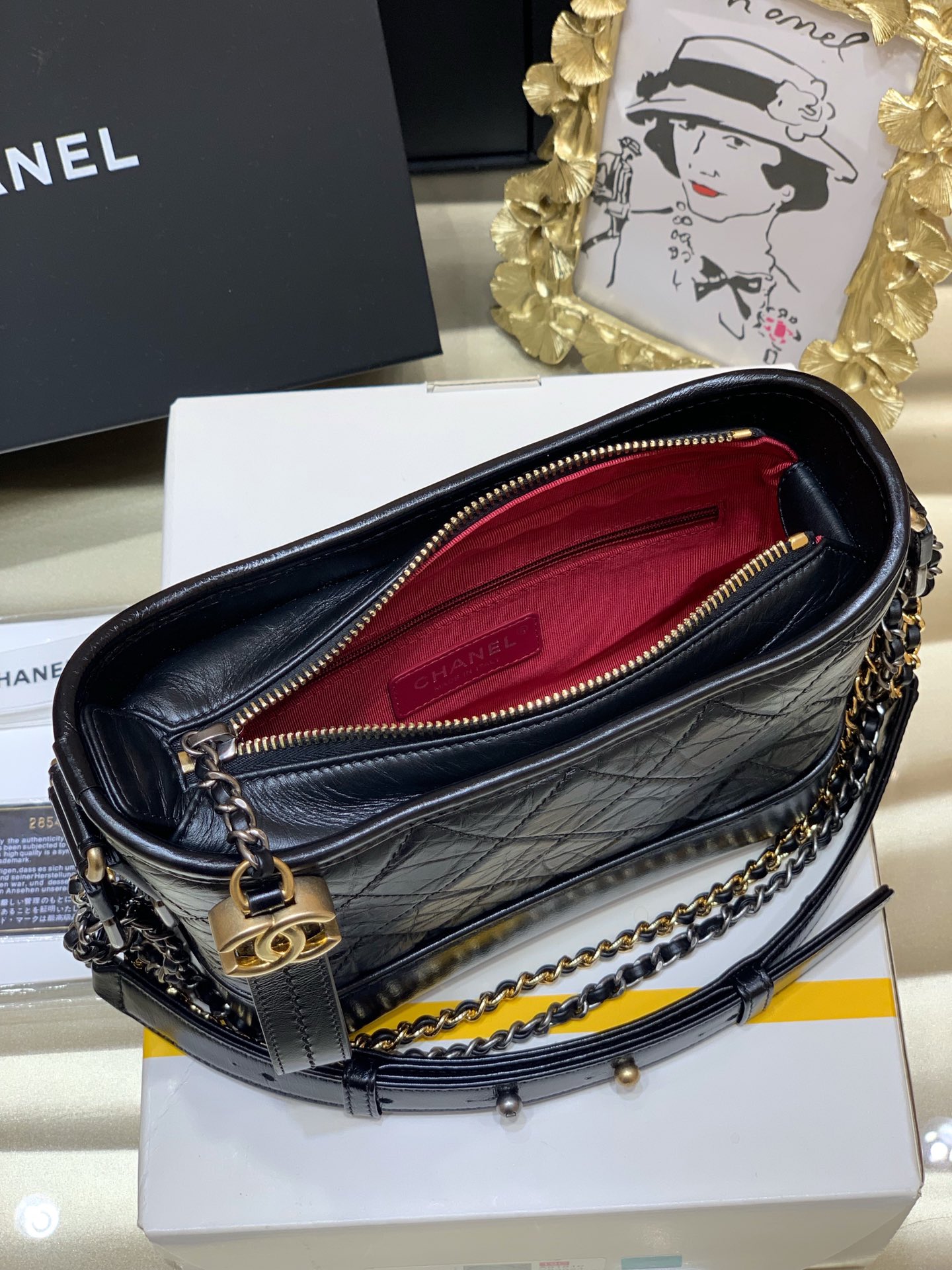 CHANEL Gabrielle hobo bag 流浪包 A91810黑色