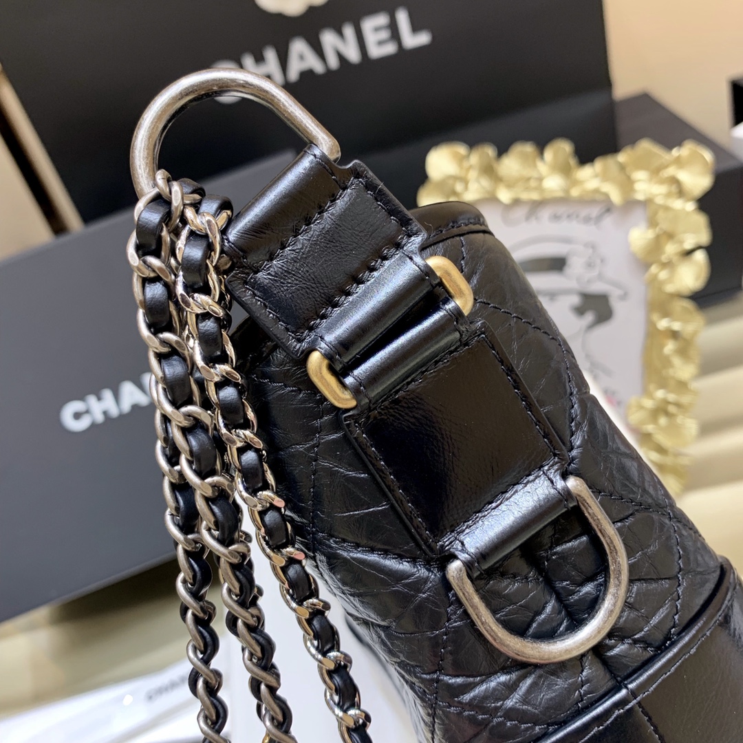 CHANEL Gabrielle hobo bag 流浪包 A91810黑色
