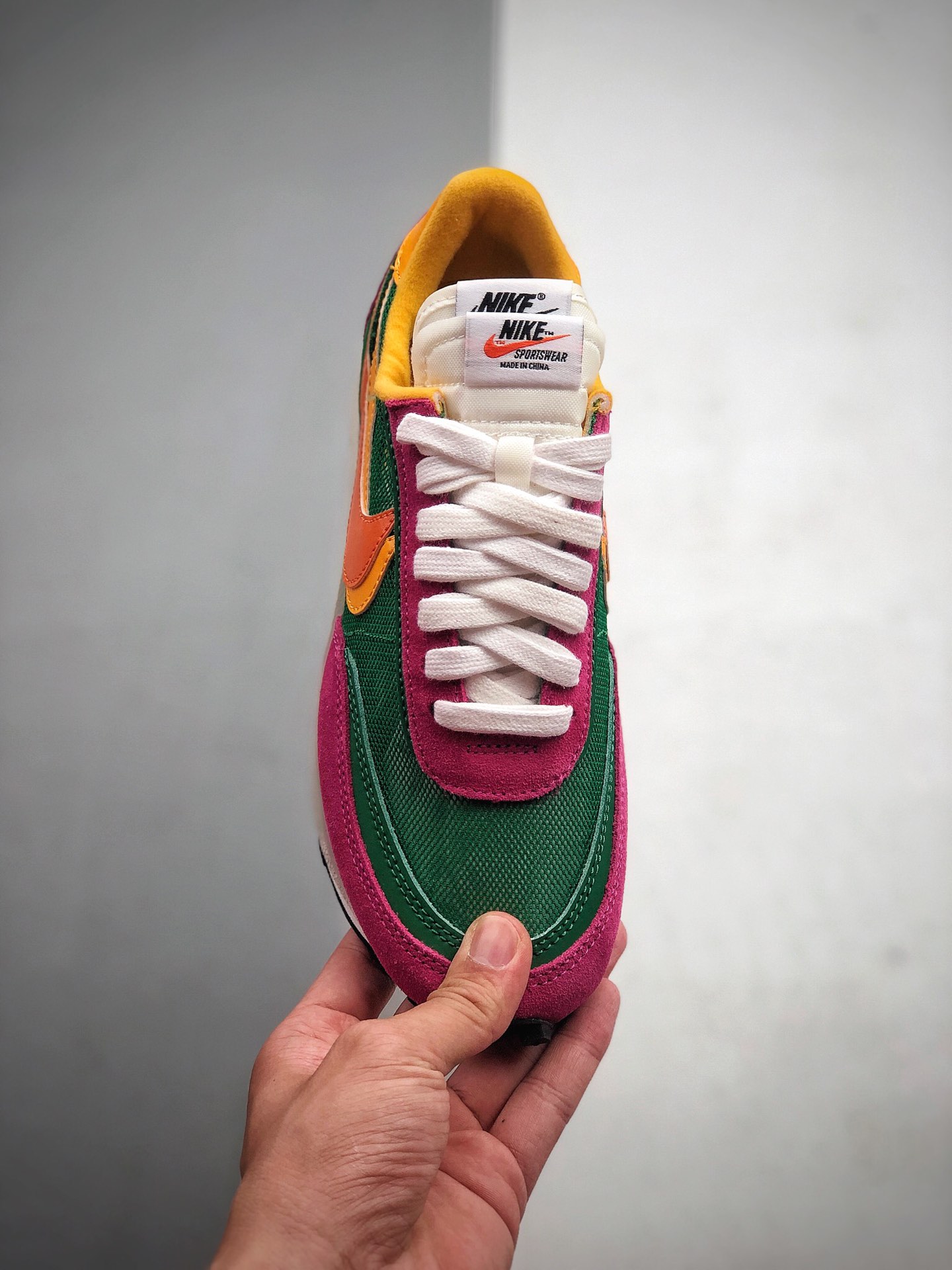 210 Sacai x Nike LVD Waffle Daybreak 解构高端跑鞋 货号：BV0073 301