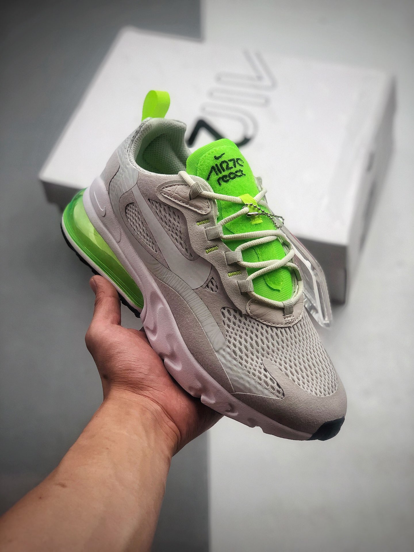 200 公司级 Nike Air Max 270 React缓震气垫运动跑鞋