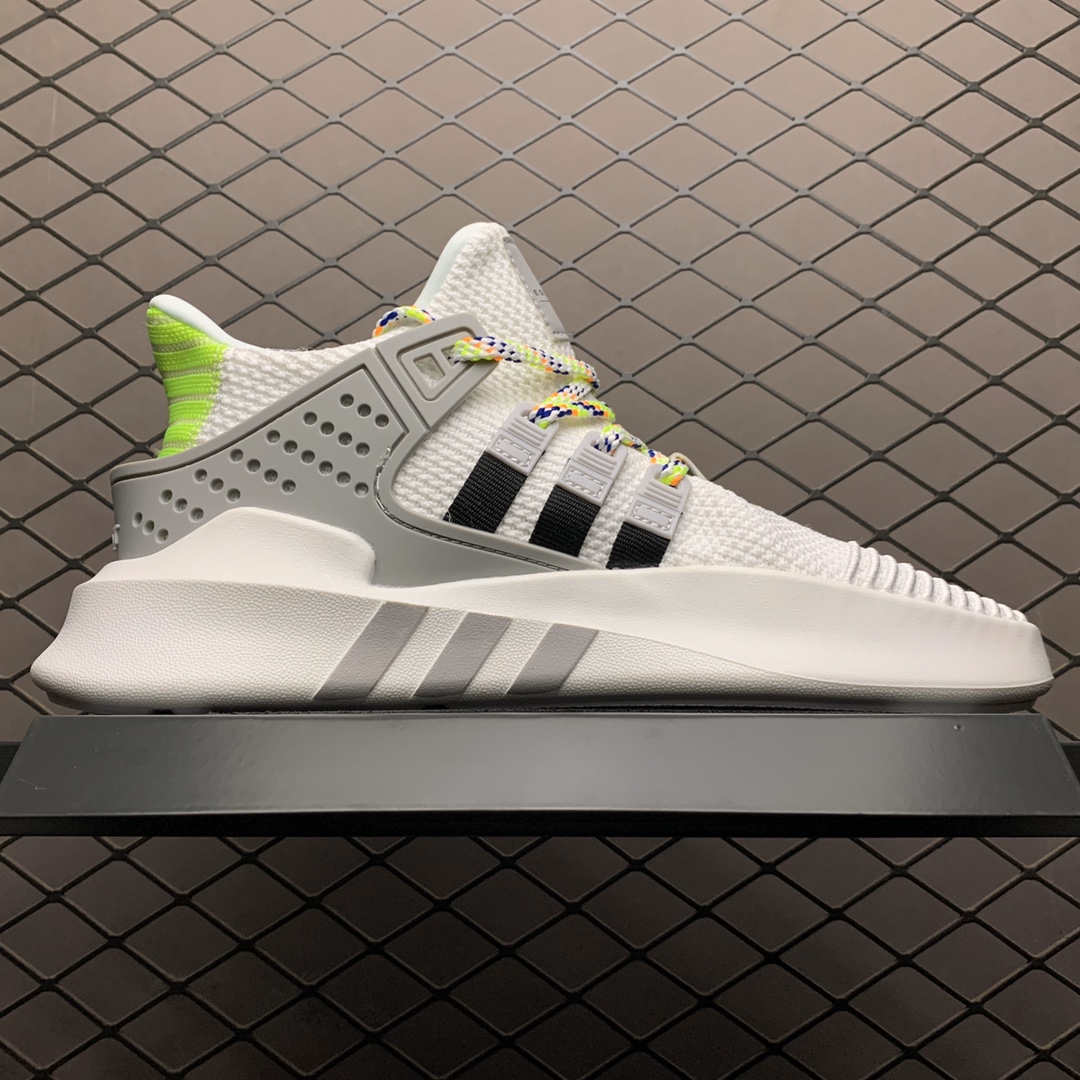 180 Adidas EQT Bask ADV 鹿晗同款 FW4252 透气针织网面休闲运动鞋