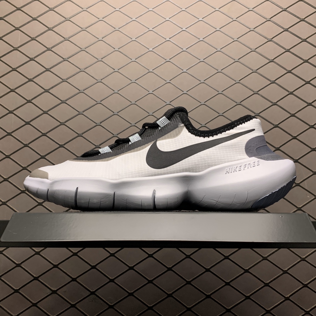 160 Nike Free RN 5.0 2020 赤足 超轻透气缓震跑步鞋 CI9921-100