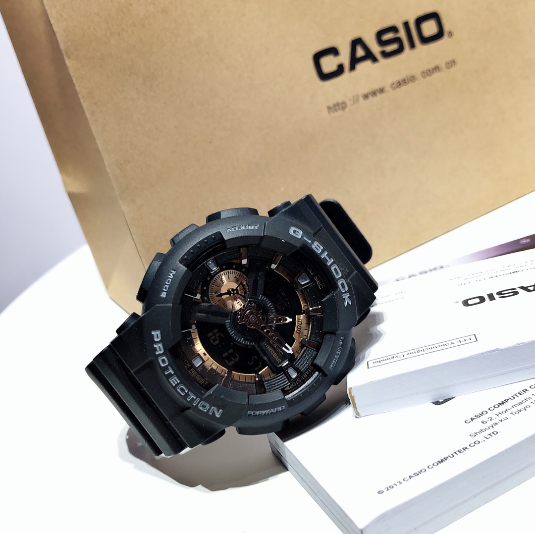 Zenium Casio G-SHOCK Sports Watch: Fashionable, Multifunctional, Waterproof, Black Gold Design - 图片 7