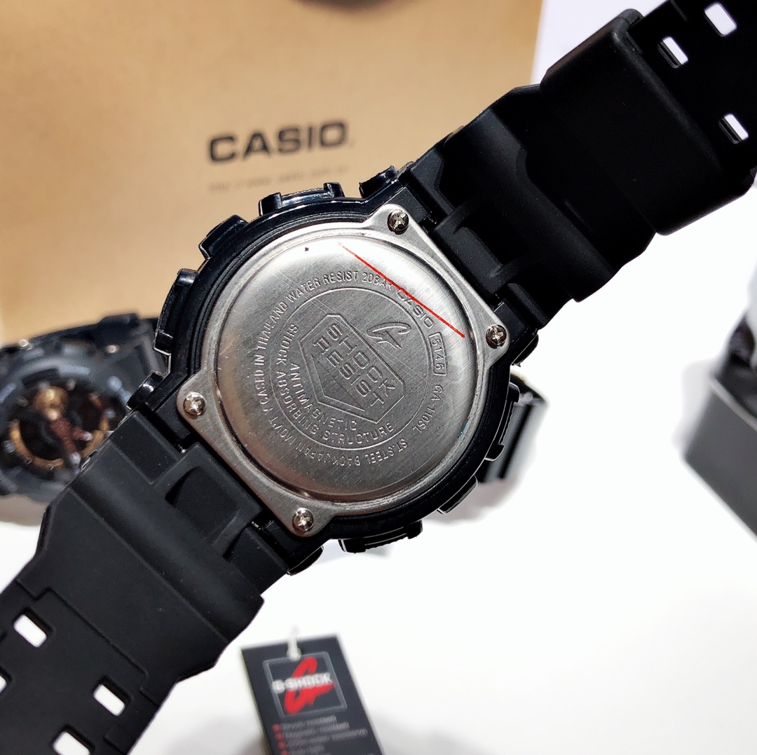 Zenium Casio G-SHOCK Sports Watch: Fashionable, Multifunctional, Waterproof, Black Gold Design - 图片 8