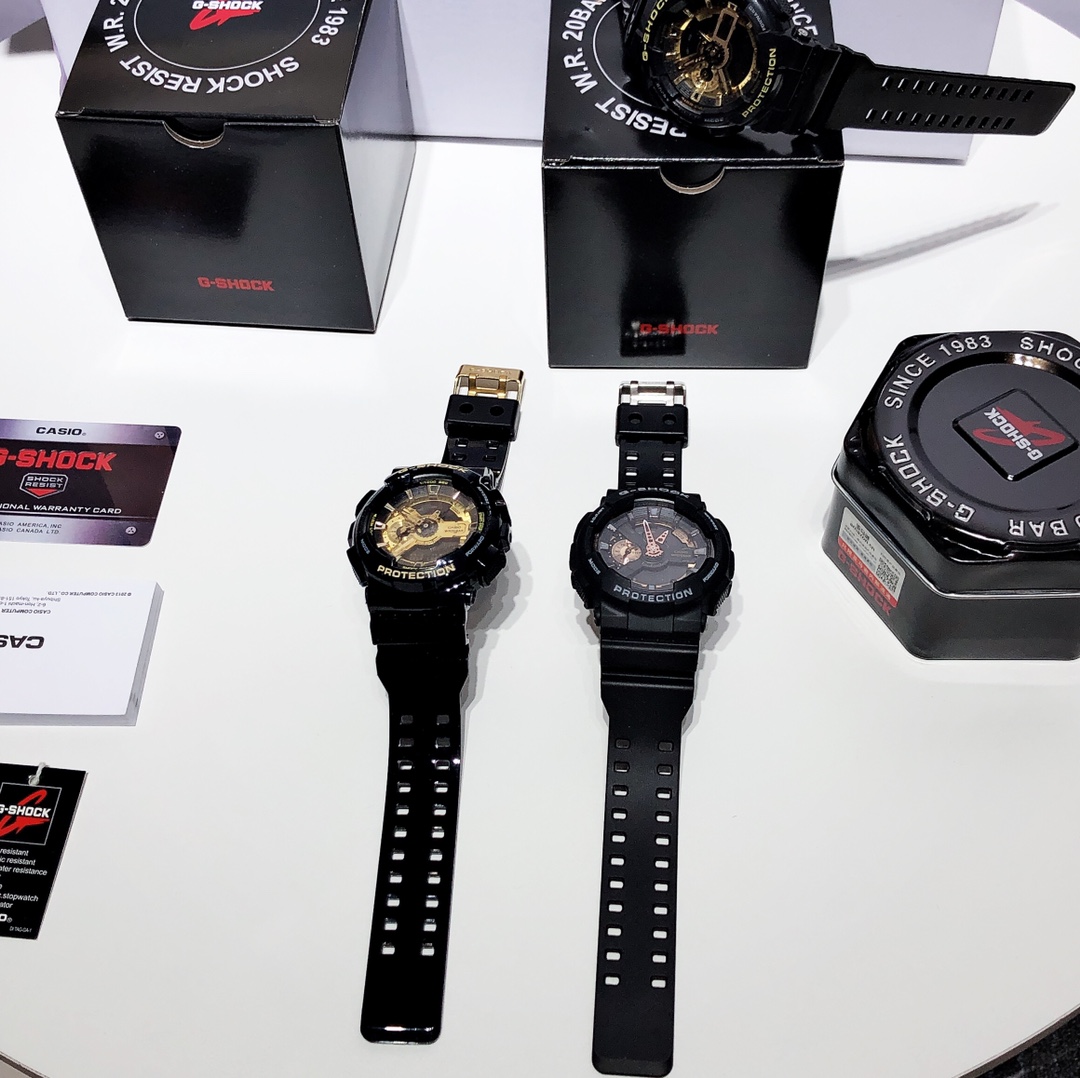 Zenium Casio G-SHOCK Sports Watch: Fashionable, Multifunctional, Waterproof, Black Gold Design