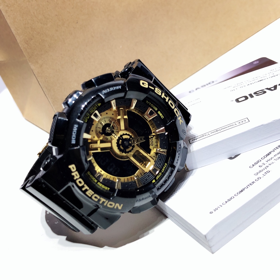 Zenium Casio G-SHOCK Sports Watch: Fashionable, Multifunctional, Waterproof, Black Gold Design - 图片 6