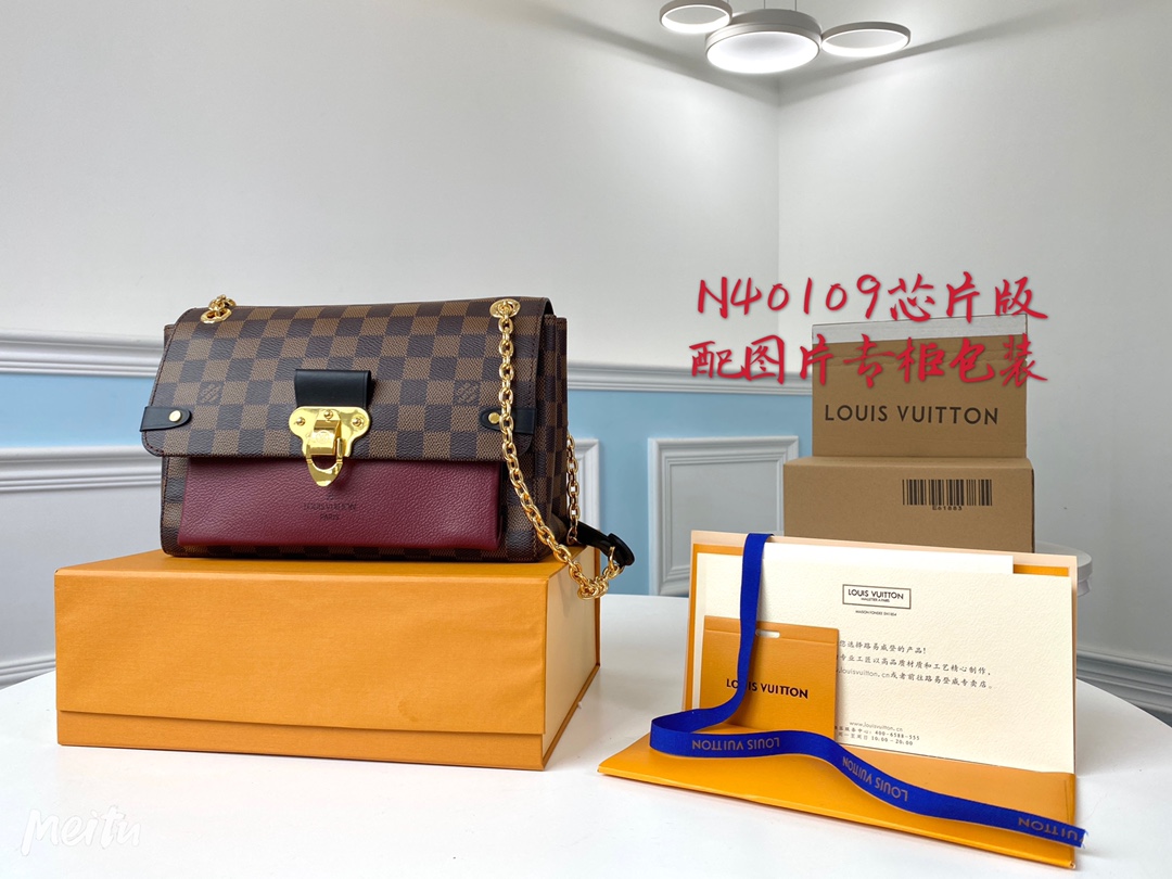 Louis Vuitton LV Vavin Bags Handbags Top 1:1 Replica
 Damier Ebene Calfskin Canvas Cowhide N40109