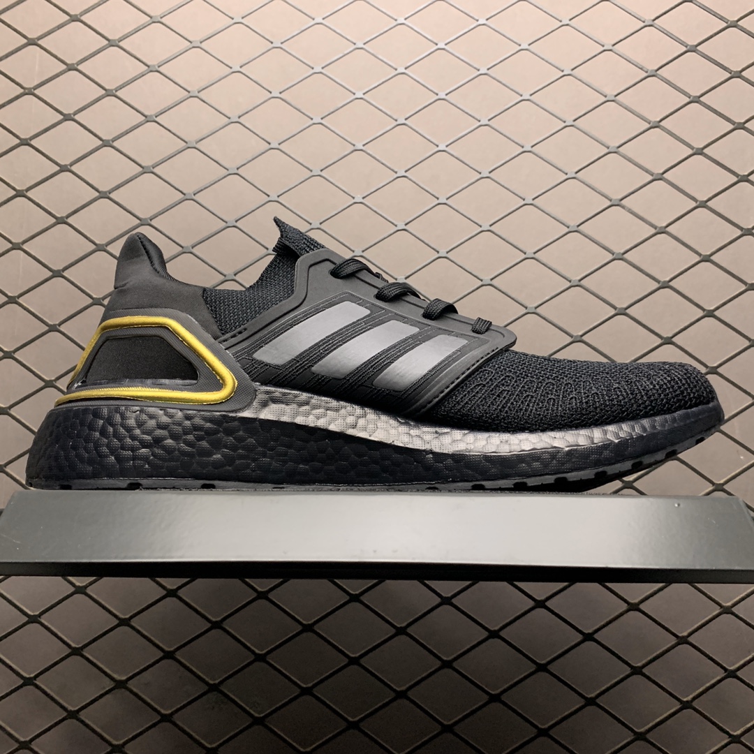 180 Adidas 阿迪达斯 Ultra Boost 20 超弹力爆米花中底 联名休闲跑步鞋 EG0754 超弹力缓震BOOST中底