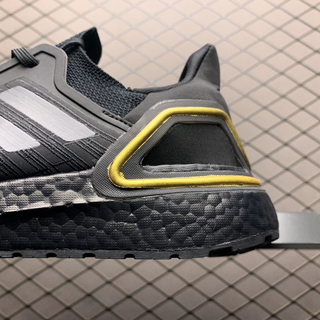 180 Adidas 阿迪达斯 Ultra Boost 20 超弹力爆米花中底 联名休闲跑步鞋 EG0754 超弹力缓震BOOST中底