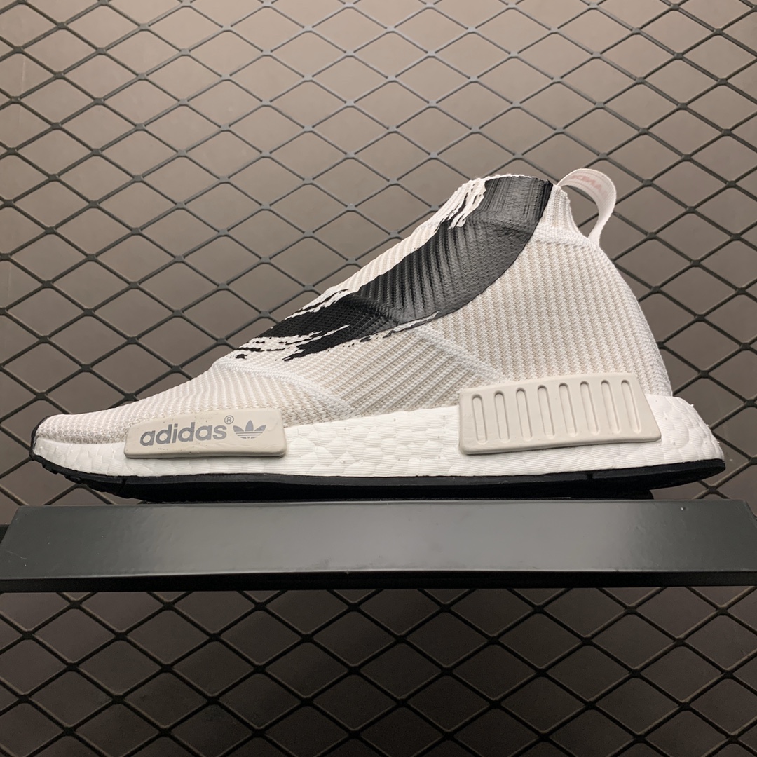 130 Adidas 阿迪达斯 NMD_CS1 PK  Boost 爆米花超弹中底 BB9260 高帮袜套针织网面休闲跑步鞋