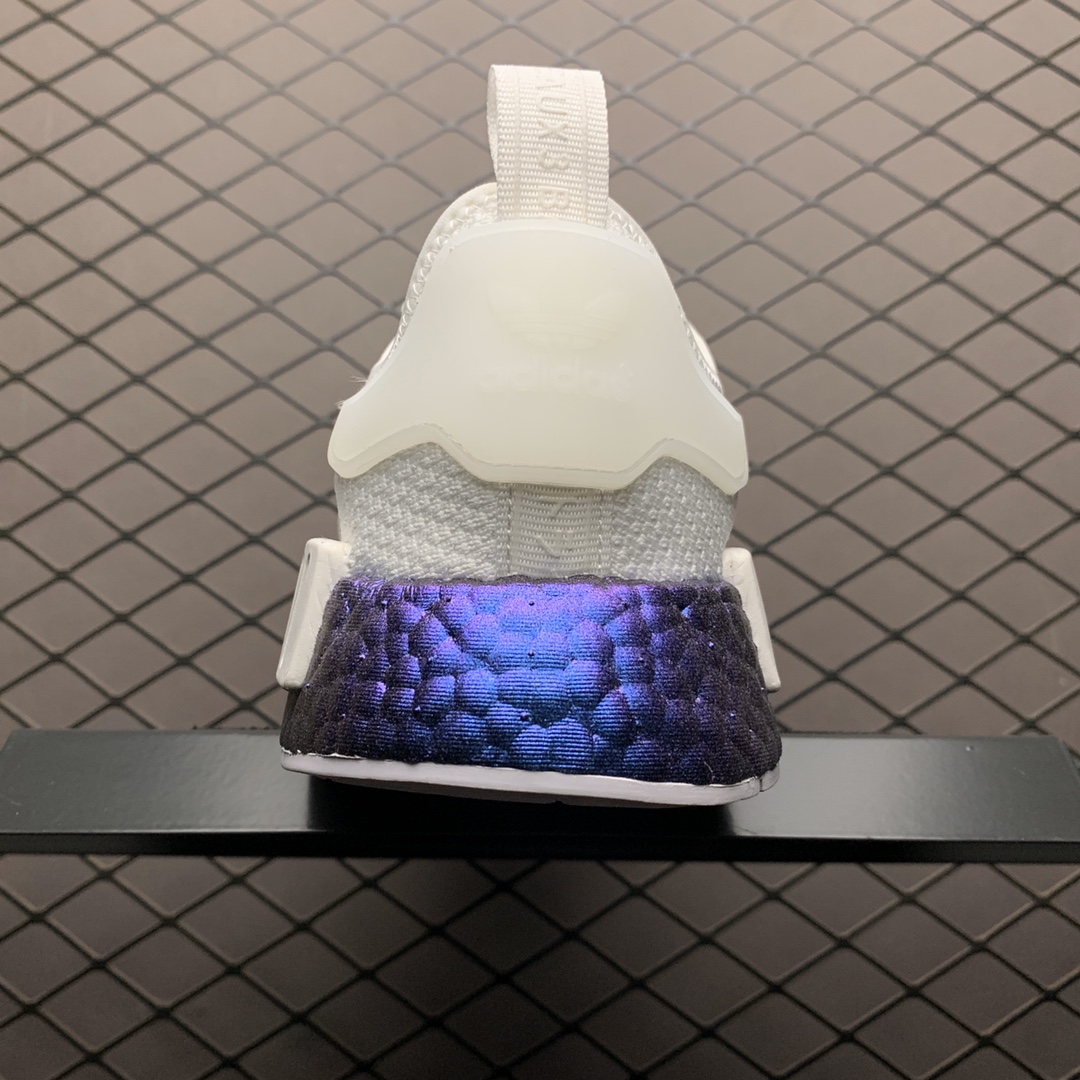 200 Adidas 阿迪达斯 NMD Boost 爆米花超弹中底 FV5344 针织网面休闲跑步鞋