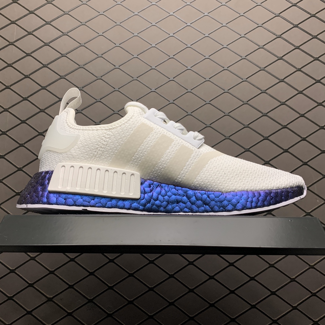 200 Adidas 阿迪达斯 NMD Boost 爆米花超弹中底 FV5344 针织网面休闲跑步鞋
