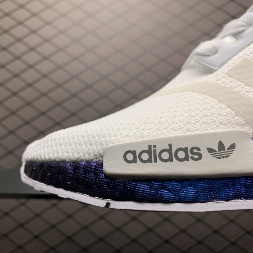 200 Adidas 阿迪达斯 NMD Boost 爆米花超弹中底 FV5344 针织网面休闲跑步鞋
