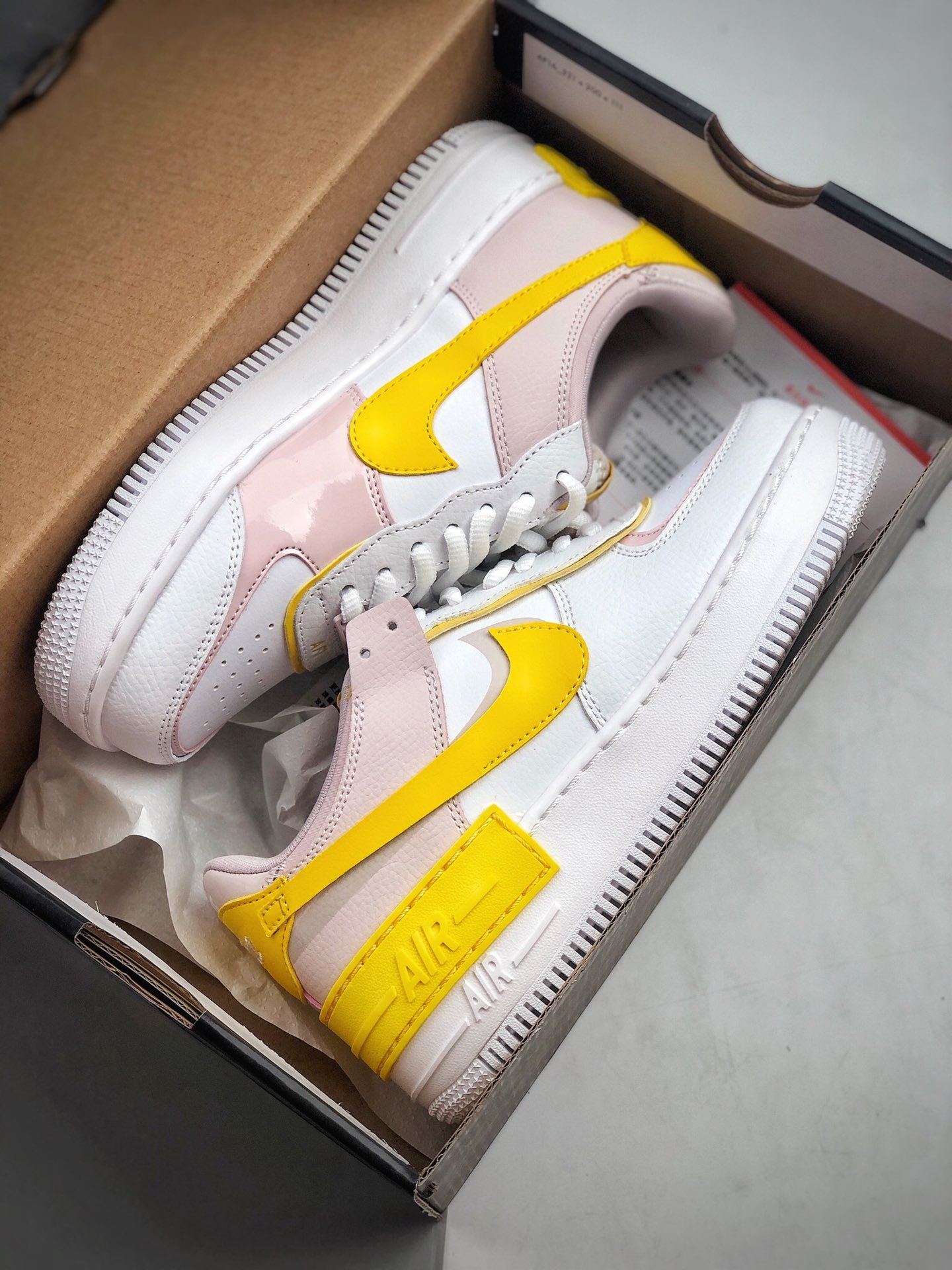 220 Nike WMNS Air Force 1 Shadow”Tropical Twist”空军一号轻量增高低帮百搭板鞋”拼接马卡龙” CJ1641-102