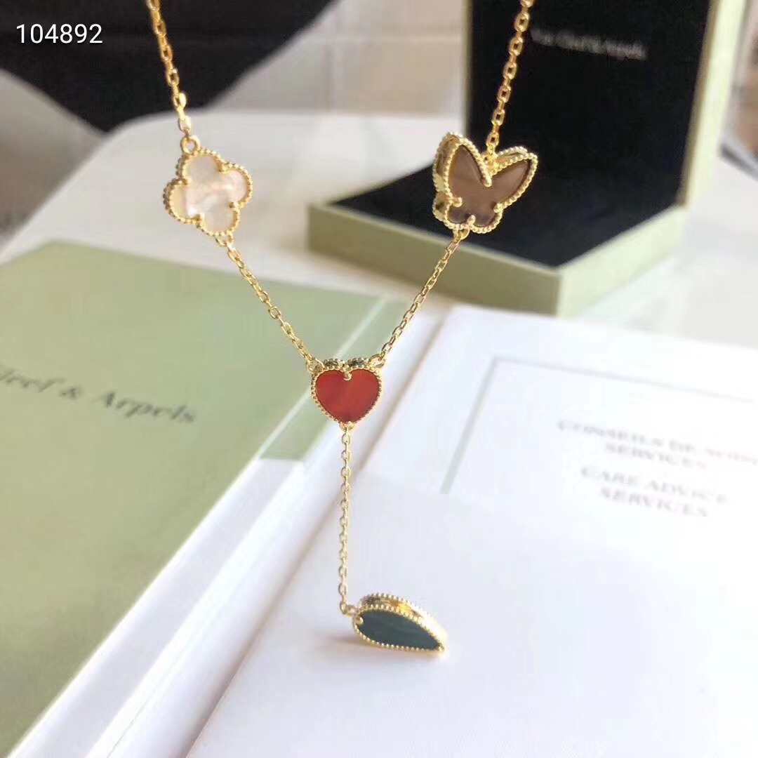 Van Cleef & Arpels 梵克雅宝 VCA 乱花 不规则 流苏 性感 项链 高端定制 925纯银 精工 选用天然玛瑙打造 希望你所有的欢喜与遇见都能在近期抵达 此后一路繁花 53669130