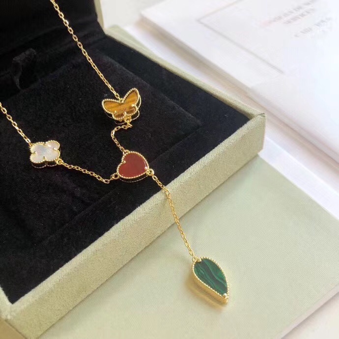 Van Cleef & Arpels 梵克雅宝 VCA 乱花 不规则 流苏 性感 项链 高端定制 925纯银 精工 选用天然玛瑙打造 希望你所有的欢喜与遇见都能在近期抵达 此后一路繁花 53669130