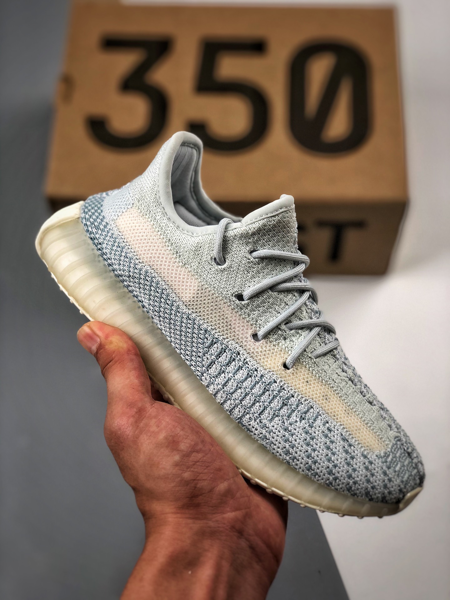 Admite pago contra reembolso AD Yeezy 350 Boost V2 azul hielo zapatos para niños. Pedido designado por clientes de come…
