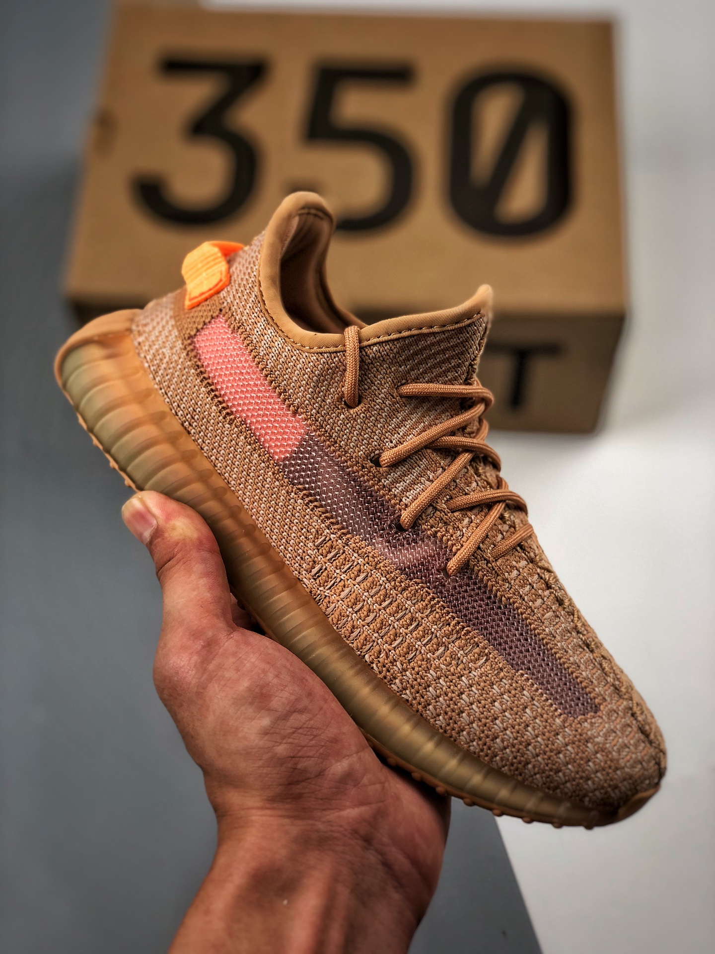 Adidas Yeezy 350 Boost V2 zapatos para niños "Clay" color terracota, edición limitada de América