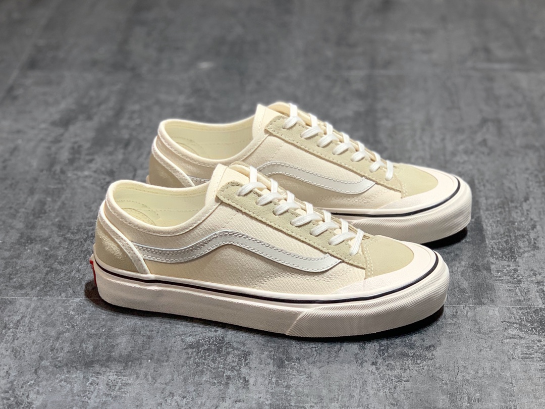 批发105
Vans Style 36 Decon SF 鲜美系列 
2020春季新款 半月包头帆布硫化板鞋
象牙奶油白 正确分离减震EVA鞋垫装置 
货号：VN0A3MVLXLM
尺码：35 36 36.5 37 38 38.5 39 40 40.5 41 42 42.5 43 44 偏大
工艺：硫化1:1（重量1:1、真标、原钢印、材质标、鞋型标、合格证）
