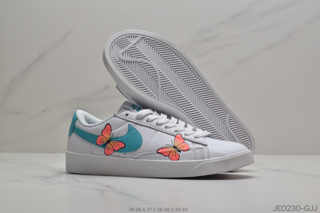 150 公司级Nike SB Zoom Blazer Mid QS 两只蝴蝶夜光效果 百搭休闲运动板鞋