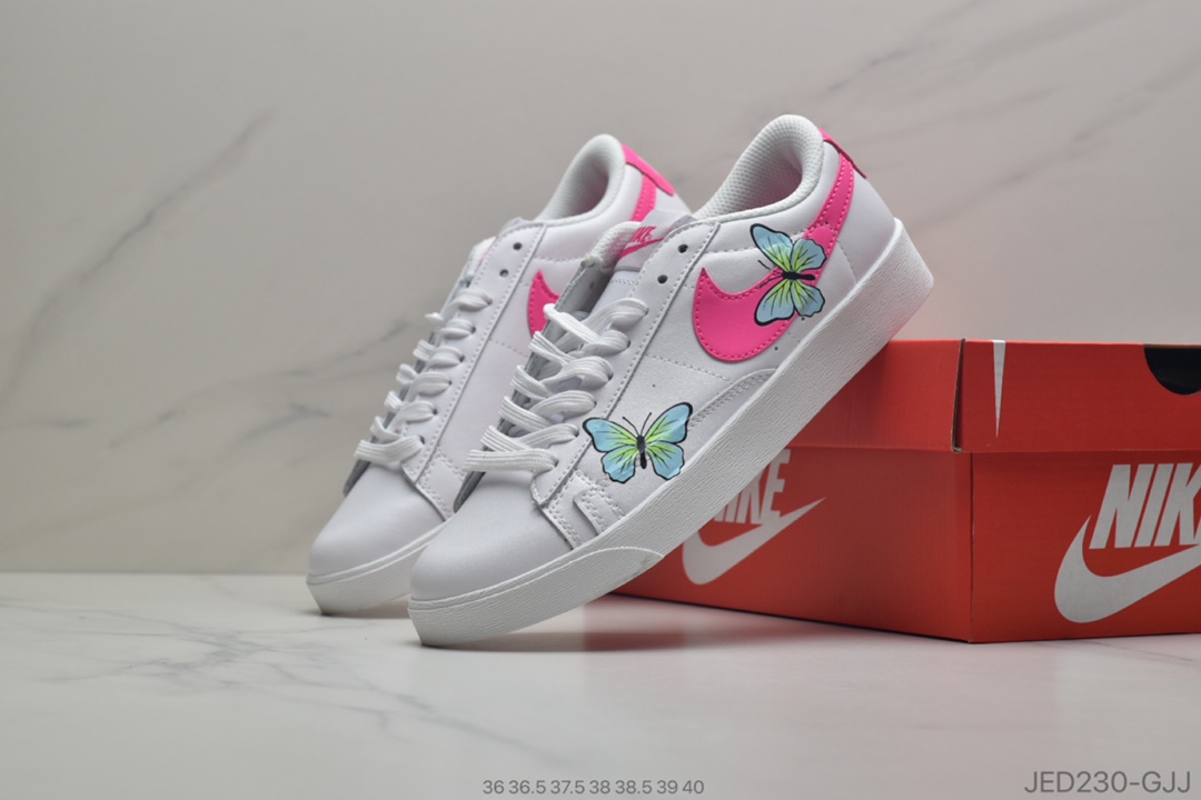 150 公司级Nike SB Zoom Blazer Mid QS 两只蝴蝶夜光效果 百搭休闲运动板鞋