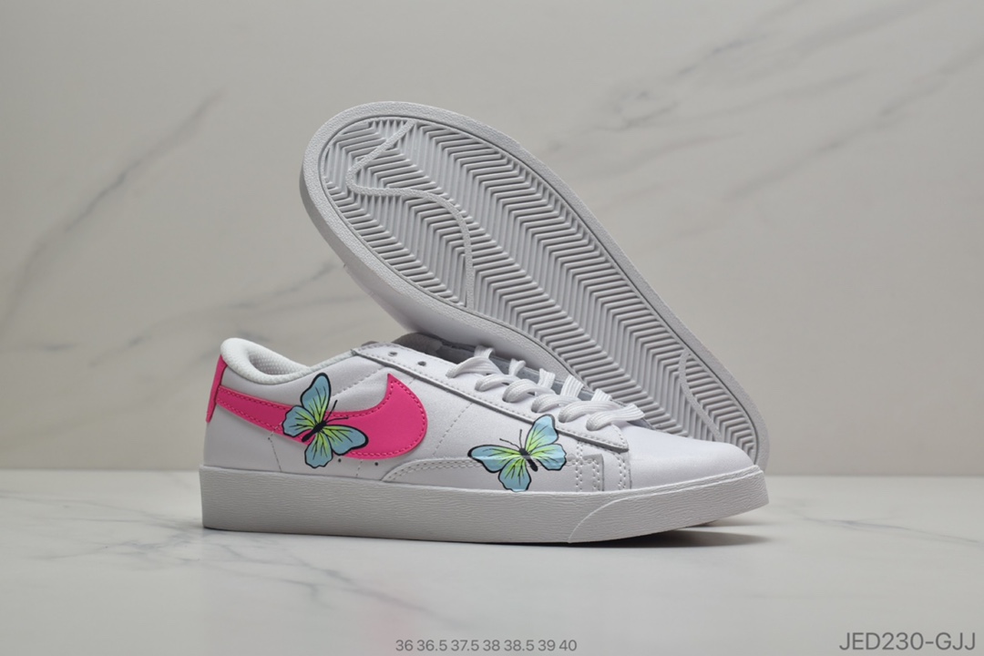 150 公司级Nike SB Zoom Blazer Mid QS 两只蝴蝶夜光效果 百搭休闲运动板鞋