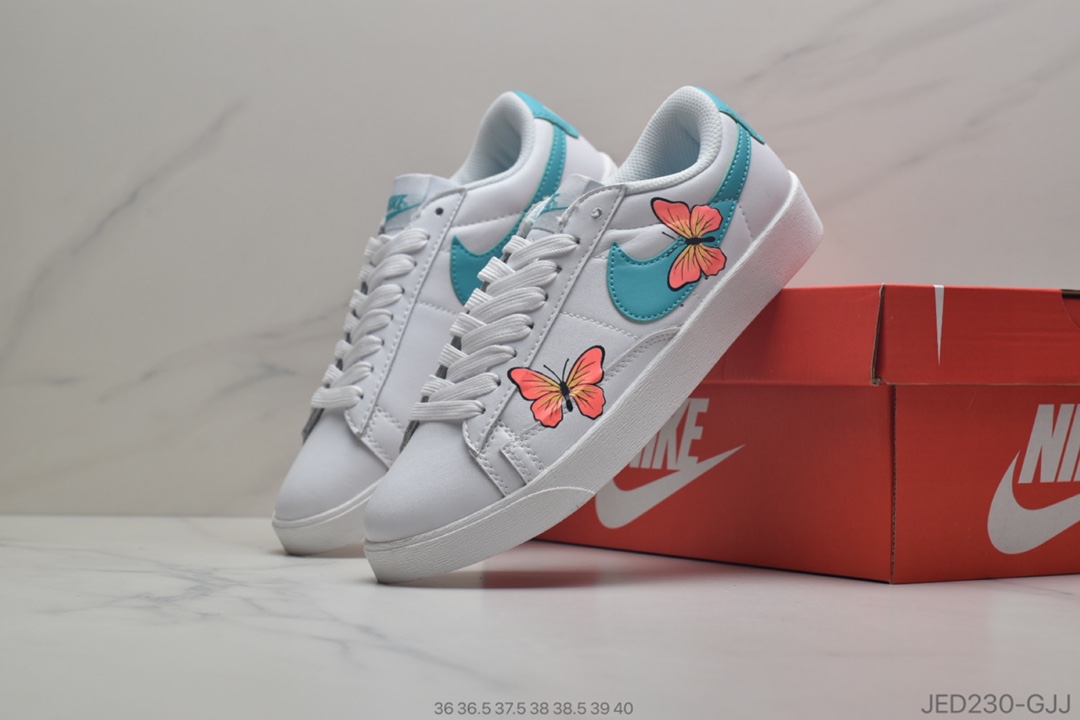 150 公司级Nike SB Zoom Blazer Mid QS 两只蝴蝶夜光效果 百搭休闲运动板鞋