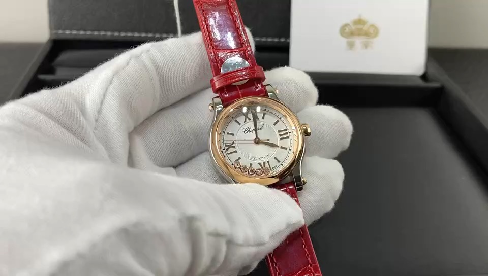 Chopard 皇家 萧邦快乐钻系列半金半钢女表视频欣赏