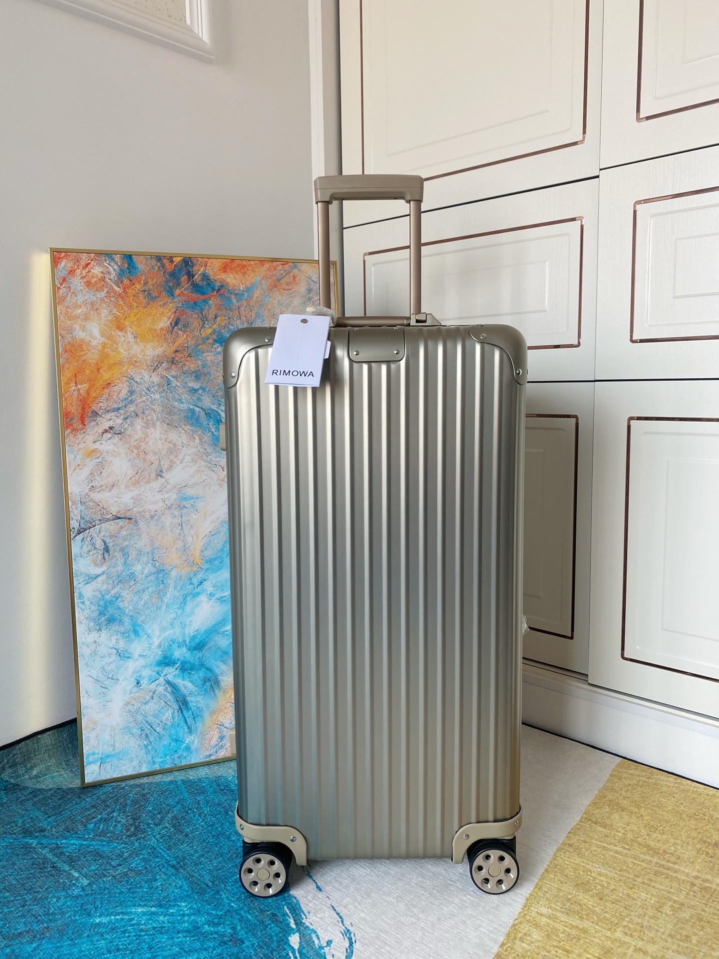 ¡Todo aluminio-magnesio! ¡Capacidad de 1=2! La maleta deportiva Rimowa de aluminio, versión de canal de distr…