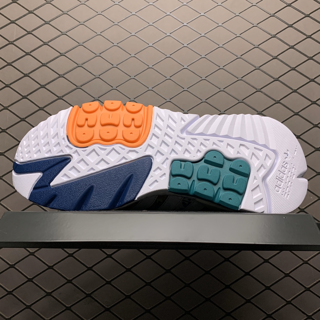 200 Adidas 阿迪达斯 Nite Jogger Boost 夜行者真爆大底复古跑鞋 EF3848