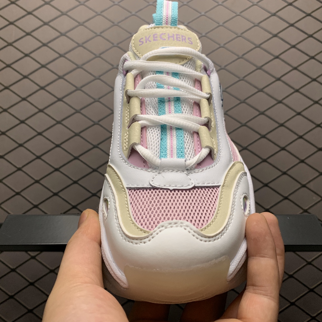 160 Skechers 斯凯奇 KOZMIKS 科兹米克斯系列 冰淇淋主题 水晶厚底复古运动休闲跑鞋