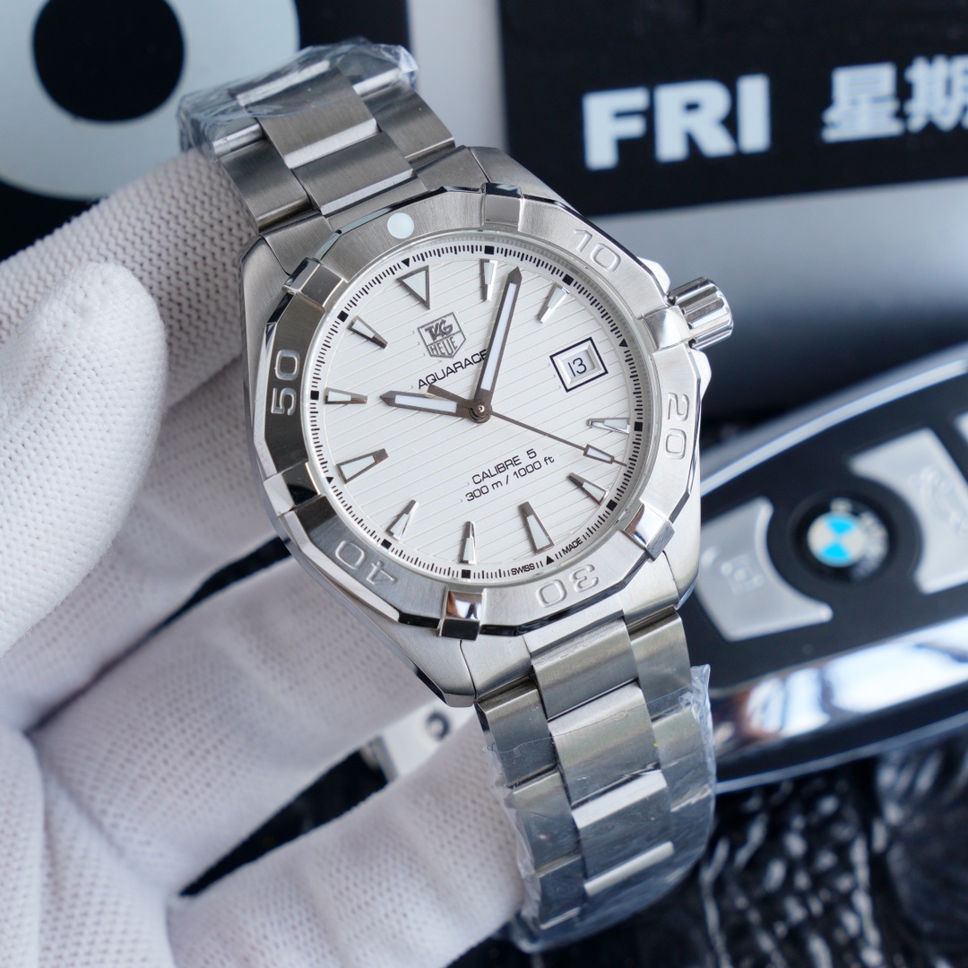 Tagheuer original, reloj mecánico de la serie TAG Heuer Aquaracer, ~40,5 mm de diámetro, espejo de zafiro, ma…