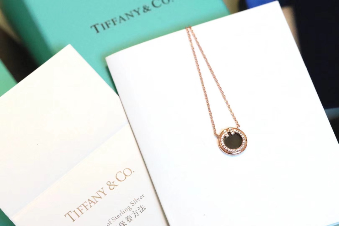 Tiffany & Co. T家 2020新款圆圈双T 锁骨项链