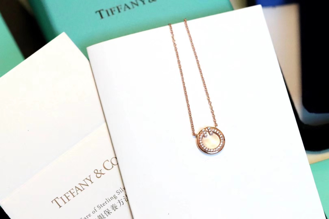 Tiffany & Co. T家 2020新款圆圈双T 锁骨项链