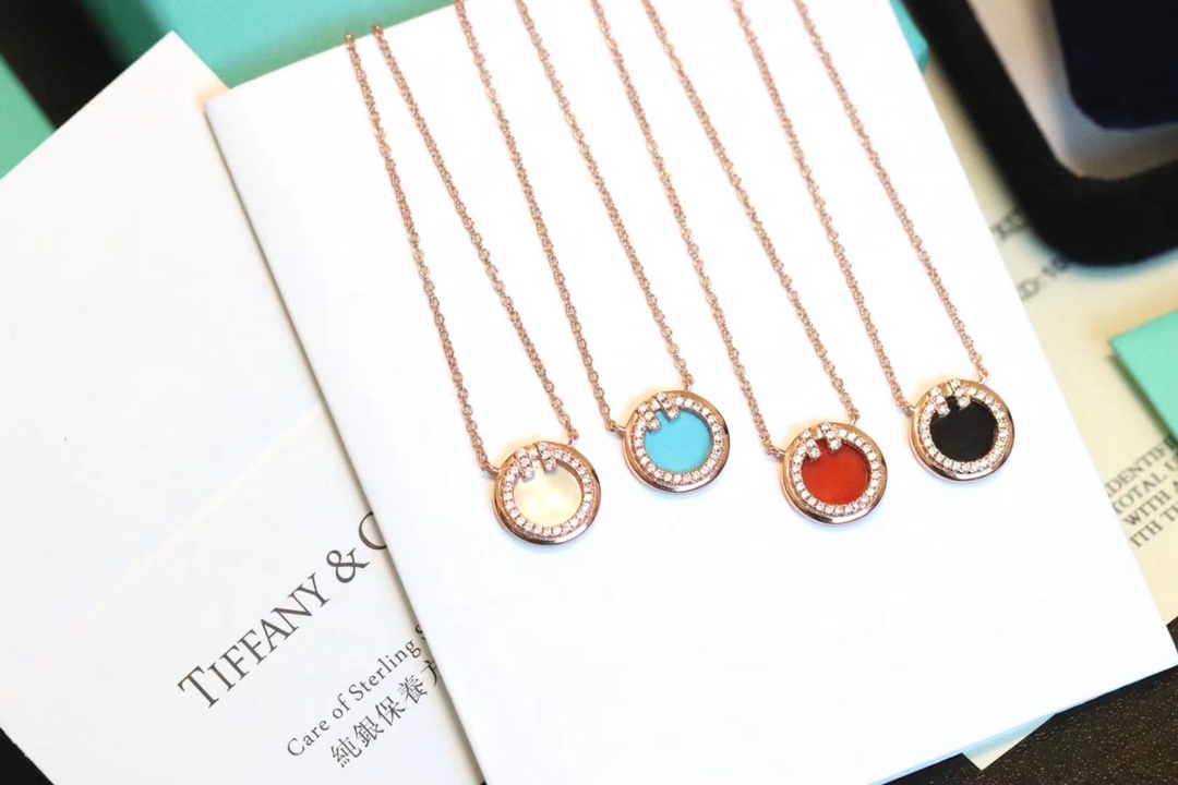 Tiffany & Co. T家 2020新款圆圈双T 锁骨项链