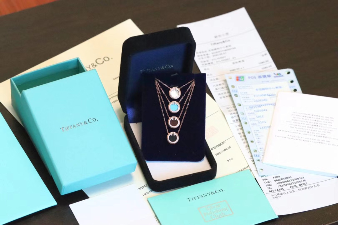 Tiffany & Co. T家 2020新款圆圈双T 锁骨项链