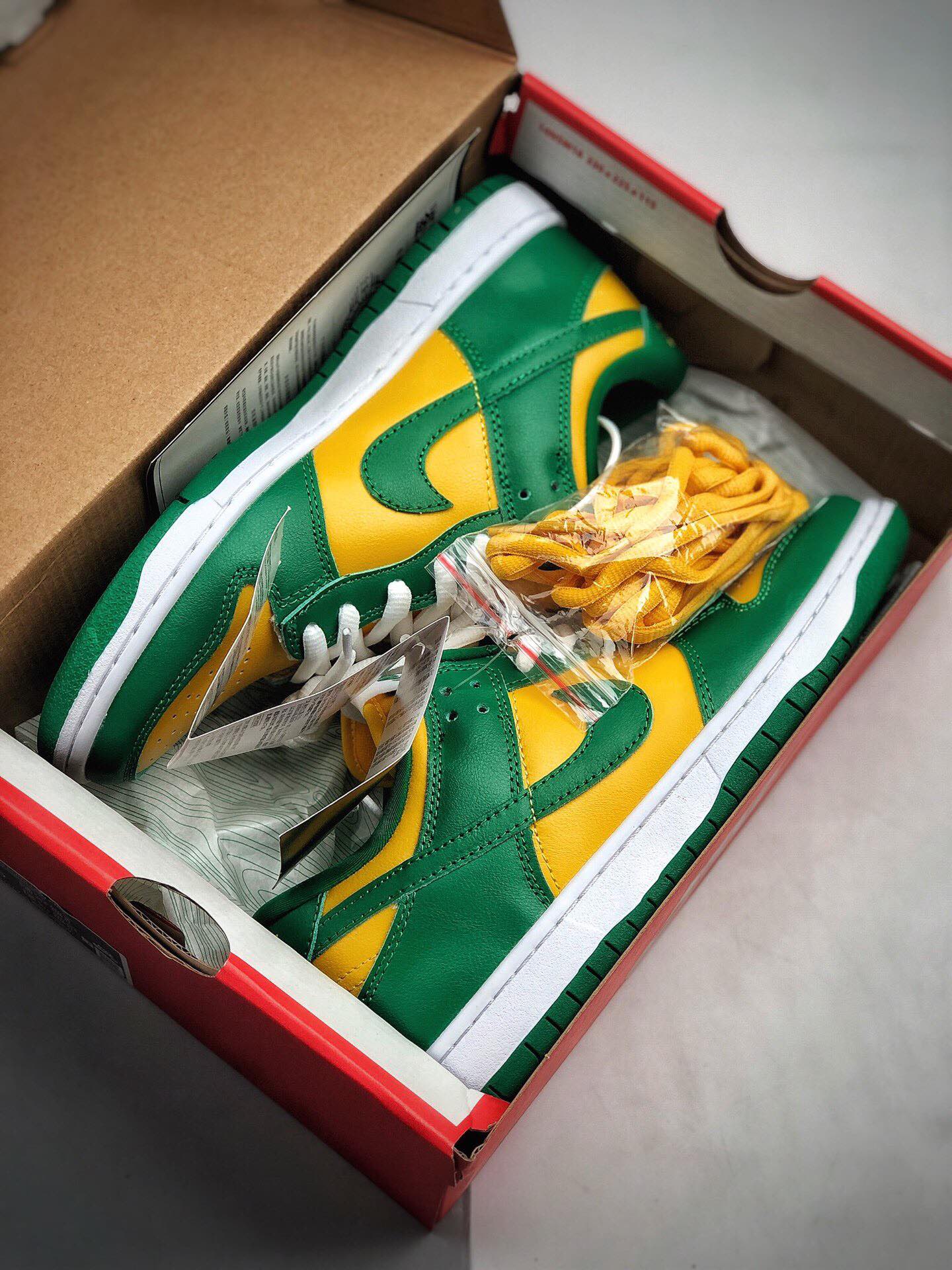 240 公司级 耐克 Nike Dunk Low SP 巴西 扣篮系列复古低帮休闲运动滑板板鞋CU1727-700