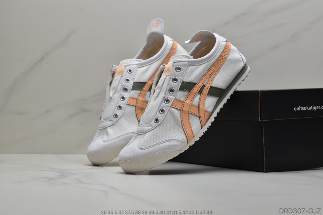 110 Asics 亚瑟士 Onitsuka Tiger 鬼冢虎 原装四联吊牌 中底纸板钢印 日系轻便运动休闲鞋  货号：1183A360-205 D3K0N-0090