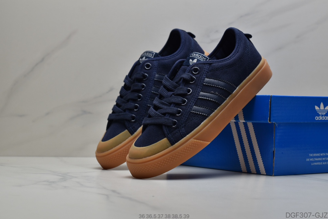 85 阿迪达斯 Adidas Nizza Slipon M 校园潮流帆布鞋