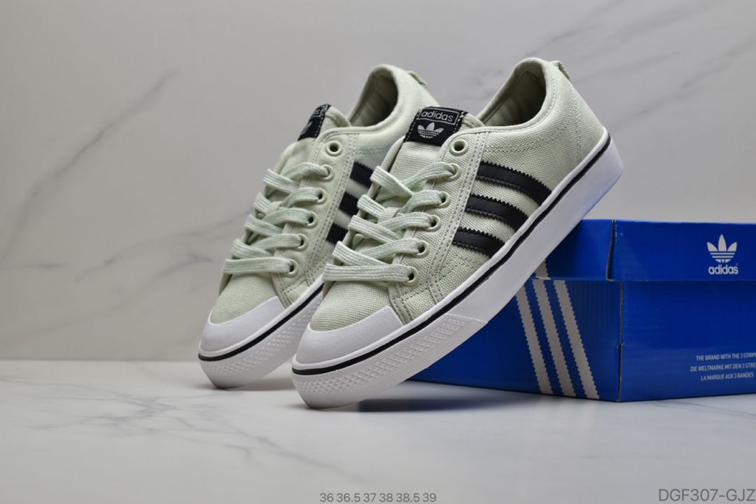 85 阿迪达斯 Adidas Nizza Slipon M 校园潮流帆布鞋