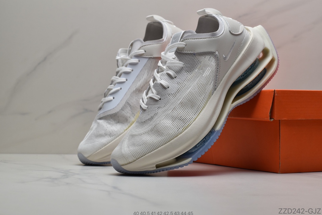 250 NIKE/耐克 Air Zoom Tempo Rlacemrnt XHU NEXT%架空双气垫前卫超跑竞速运动慢跑鞋“米白冰蓝”货号: AQ6903-200
