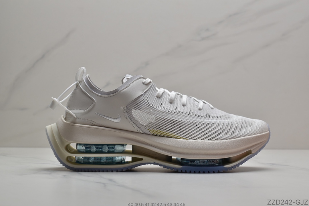 250 NIKE/耐克 Air Zoom Tempo Rlacemrnt XHU NEXT%架空双气垫前卫超跑竞速运动慢跑鞋“米白冰蓝”货号: AQ6903-200