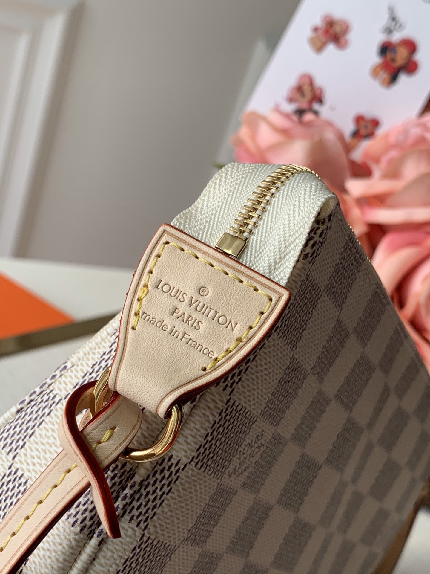 Louis Vuitton LV Pochette Accessoires 配饰包麻将包 N41207白格